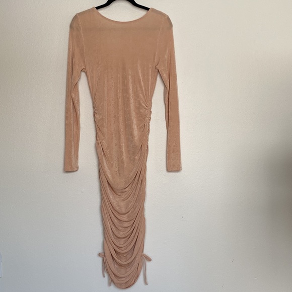 Acoa Collection Ruched Adjustable Length Mini dress - Picture 9 of 13